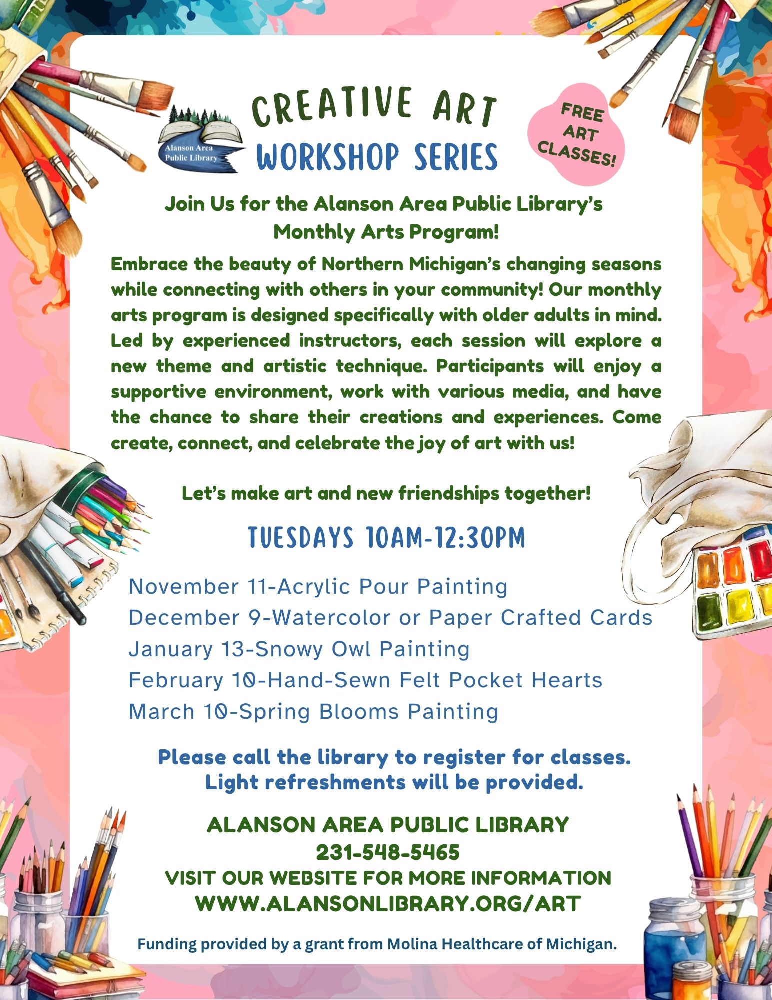 Creative Art Workshop Flyer