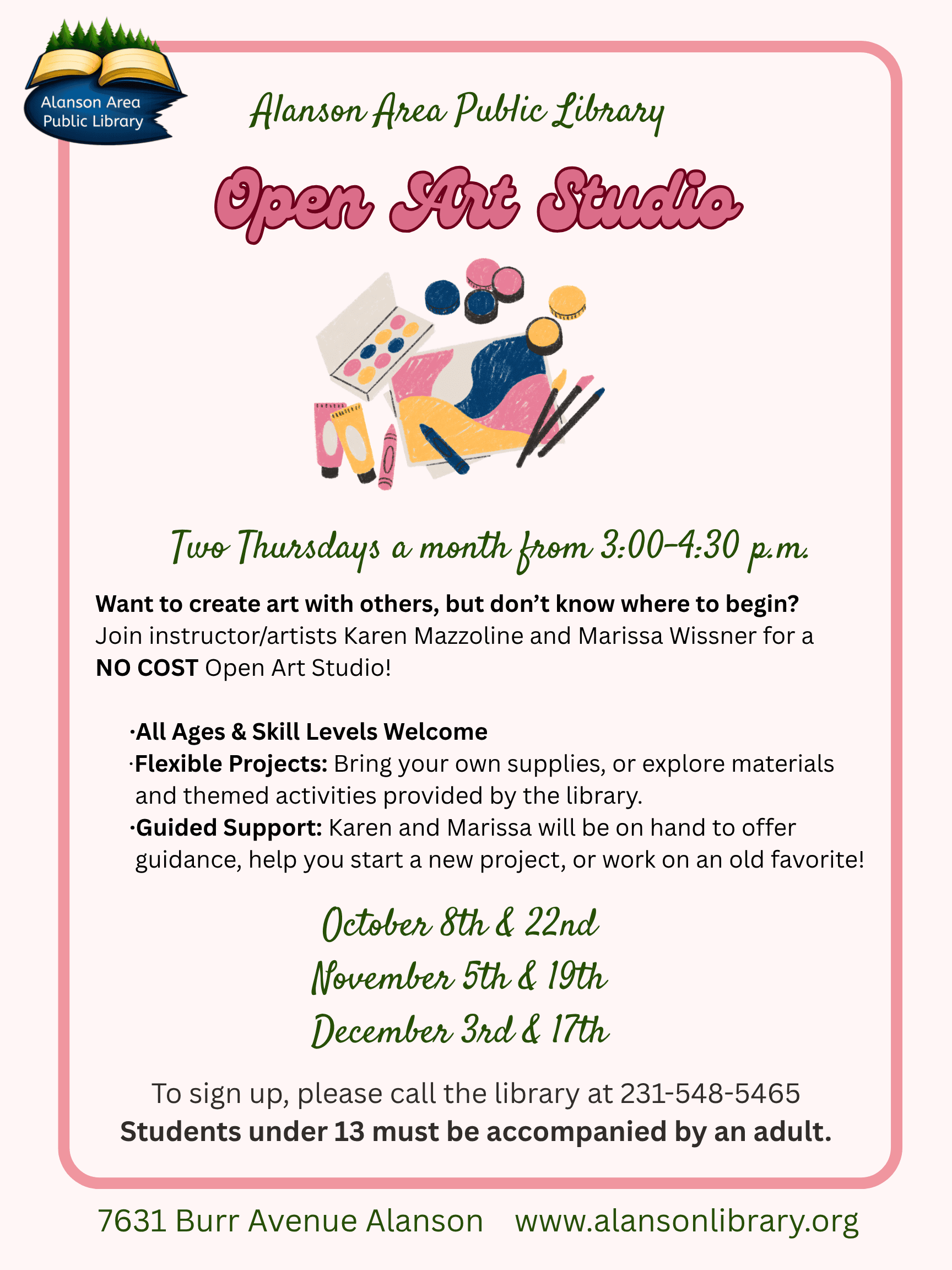 Open Art Studio Poster